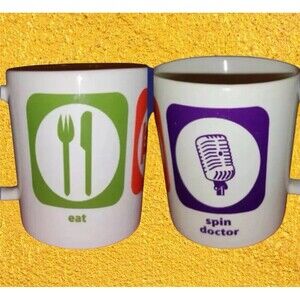 SPIN DOCTOR Political Media Coffee Mug Rare Collectible